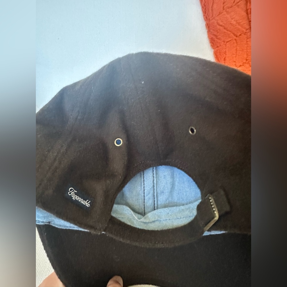 Facconable Wool Baseball Hat With Denim Cotton In… - image 6